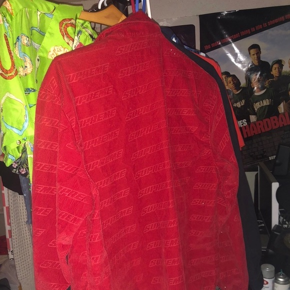 Supreme Debossed Logo Corduroy Jacket Mens Jacket Supreme Debossed